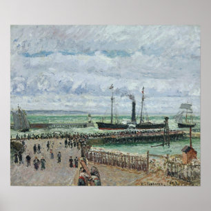 Pissarro - Entering Havre Port Western Breakwater Poster