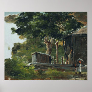 Pissarro - House In Woods In Saint Thomas Antilles Poster