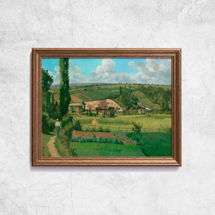 Pissarro Landscape Les Patis Famous Art Poster