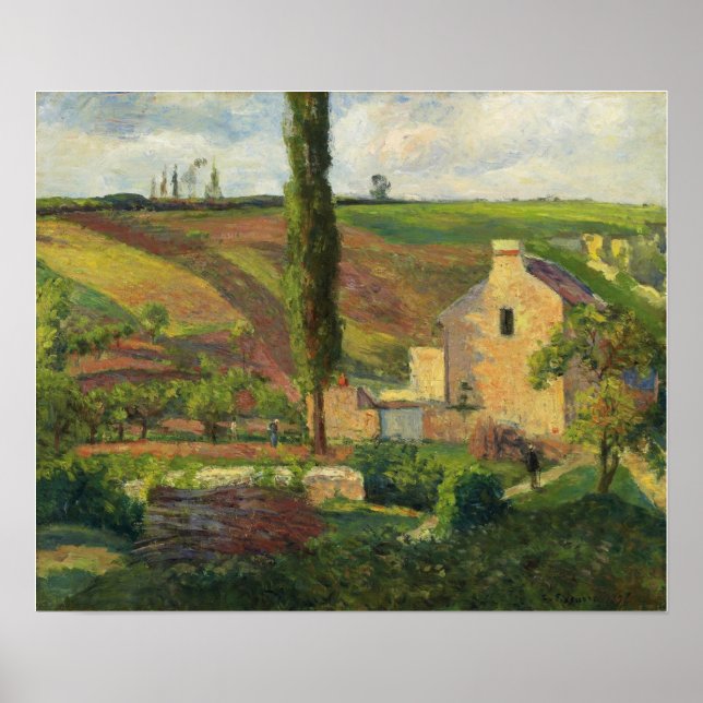 Pissarro - Mathurins Hill At Hermitage Pontoise Poster (Front)