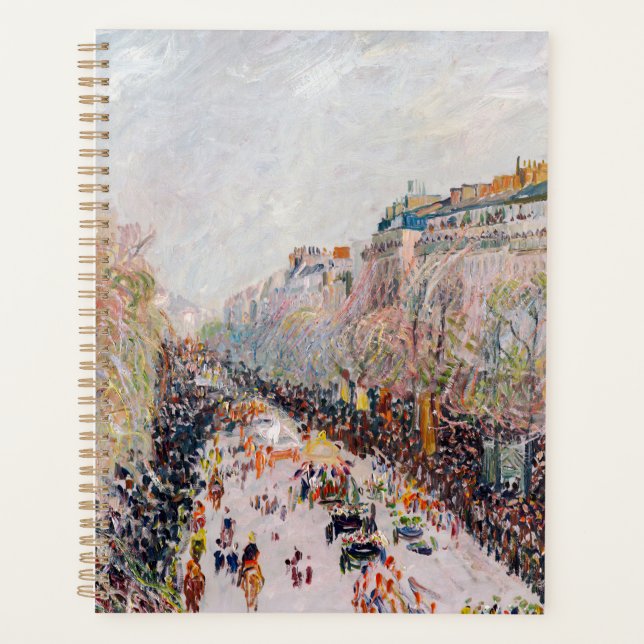Pissarro - Montmartre, Mardi Gras on the Boulevard Planner (Front)