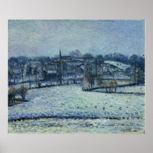 Pissarro - Snow Scene At Eragny (Bazincourt) Poster