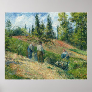 Pissarro - The Harvest Pontoise 1880 Poster