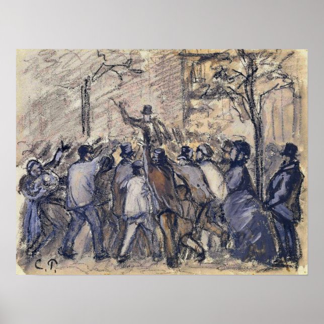 Pissarro - Urban Uprising In Paris 1870 Poster (Front)