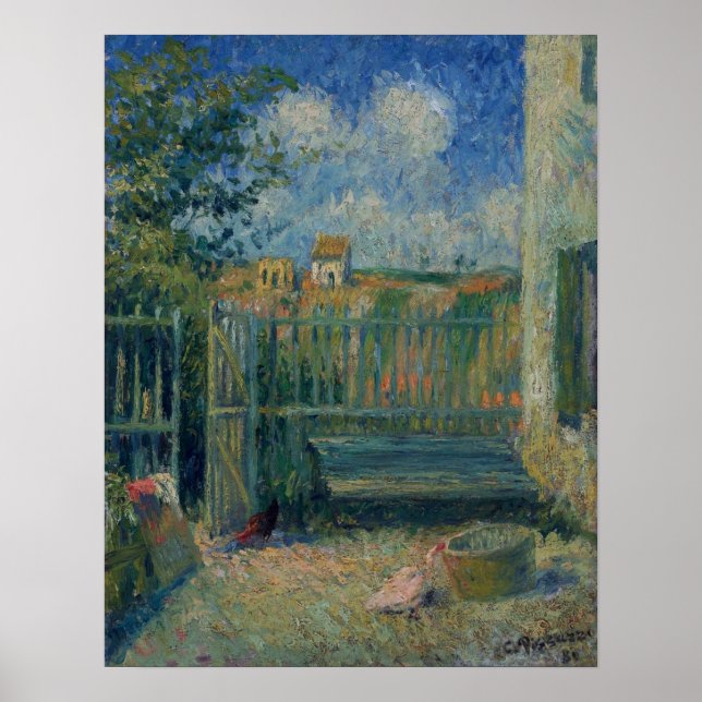 Pissarro - Yard Of Rondest House Pontoise 1880 Poster (Front)