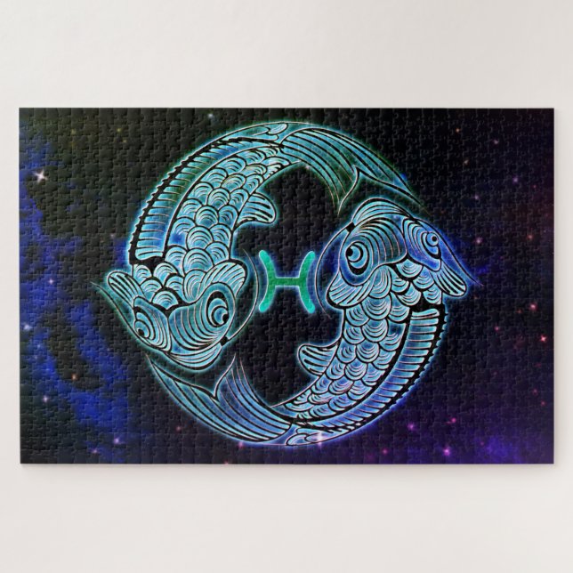 pisse le poisson puzzle zodiac (Horizontal)