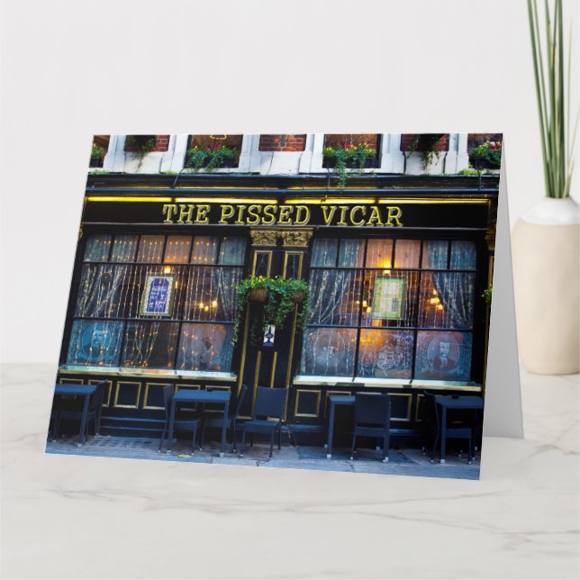 Pissed Vicar Pub Card (Front)