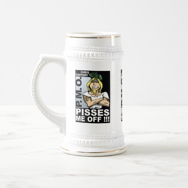 Pisses Me Off Beer Stein - one image (Left)