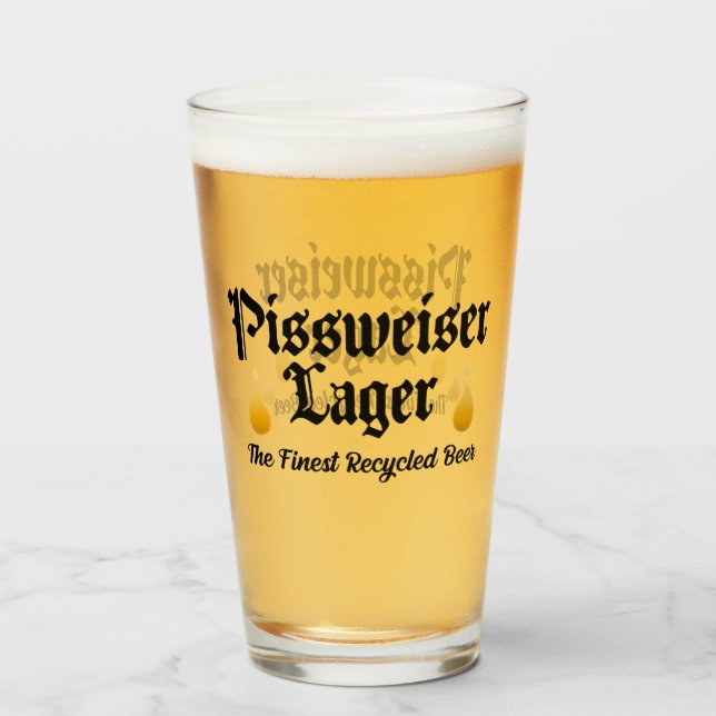 PISSWEISER GLASS (Front Filled)