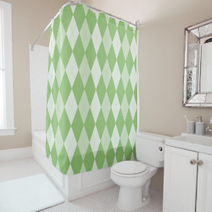 Pistachio Green Argyle Pale Green Small Diamond