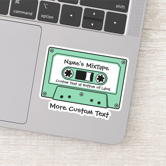 Pistachio Green Audio Cassette Tape (Detail)