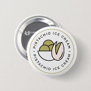 Pistachio ice cream lovers aesthetic 2 inch round button