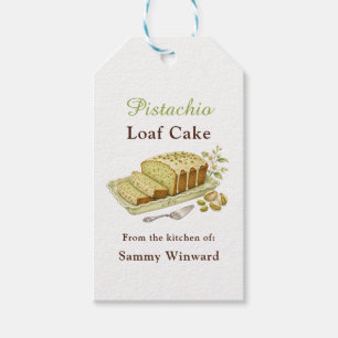 Pistachio Loaf Cake Gift Tags
