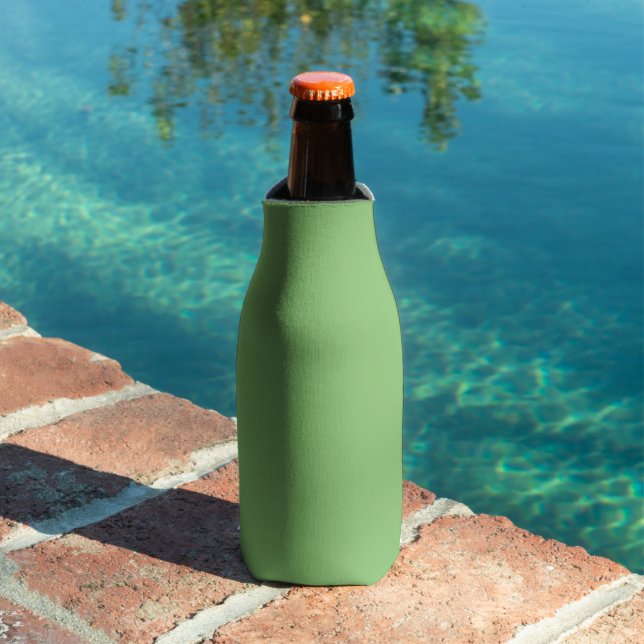 Pistachio Nut Green Solid Colour Bottle Cooler (In Situ Pool)