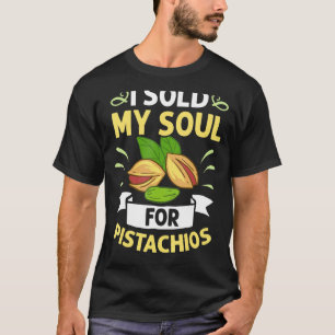 Pistachio Nuts Tree Ice Cream Dessert Unsalted Bow T-Shirt