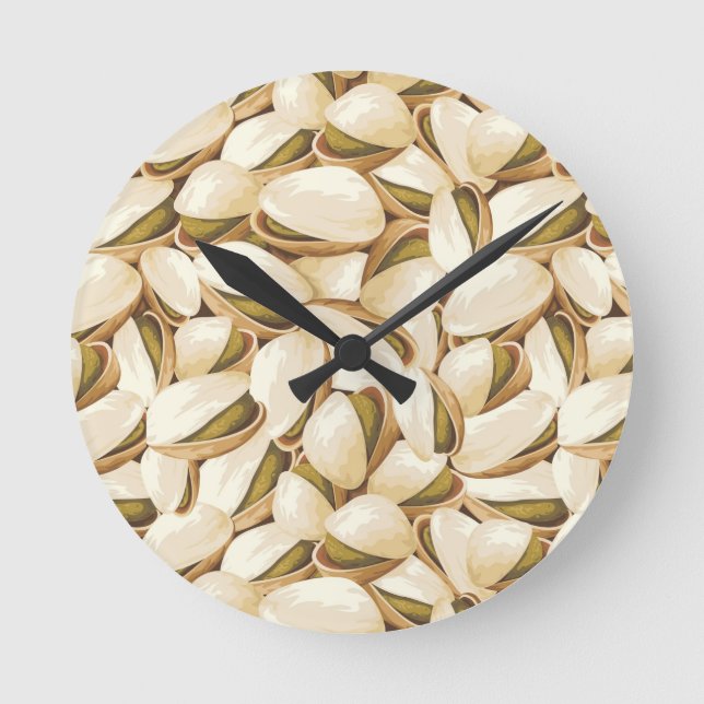 Pistachios Round Clock (Front)