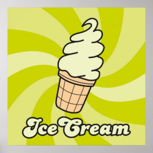 pistacia ice cream poster