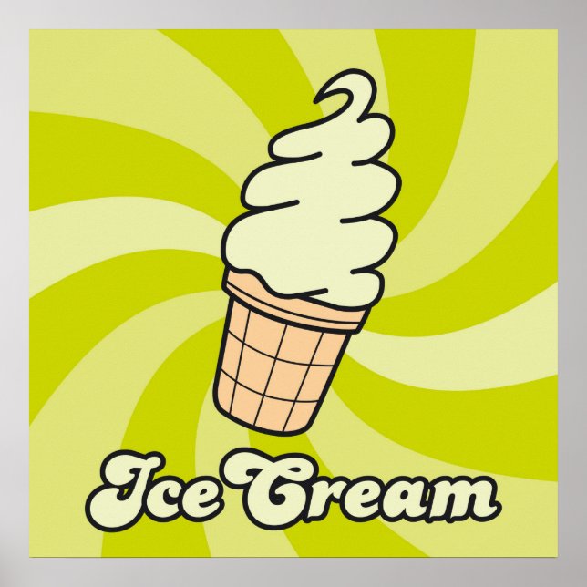 pistacia ice cream poster (Front)