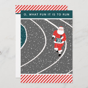 Piste et exécution sur le terrain Cartes de Noël