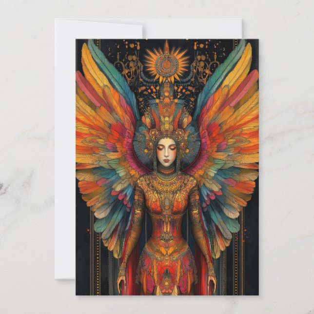 Pistis Sophia Gnostic Goddess Abstract Art Card (Front)