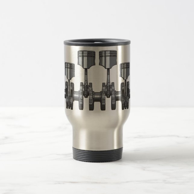 Piston Crankshaft Travel Mug (Center)