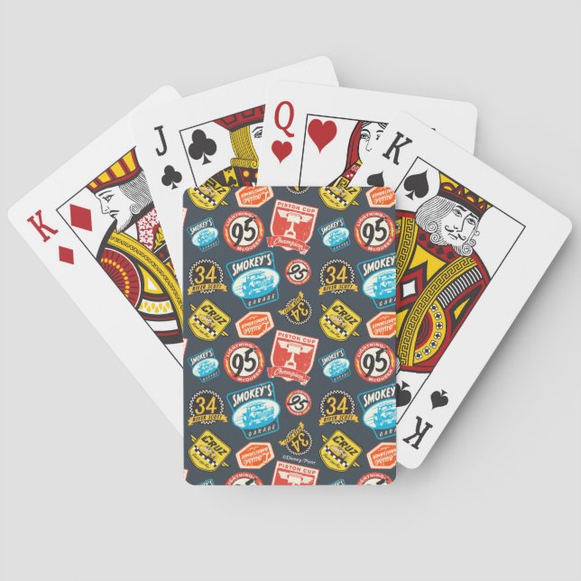 Piston Cup Champion Pattern Playing Cards (Back)