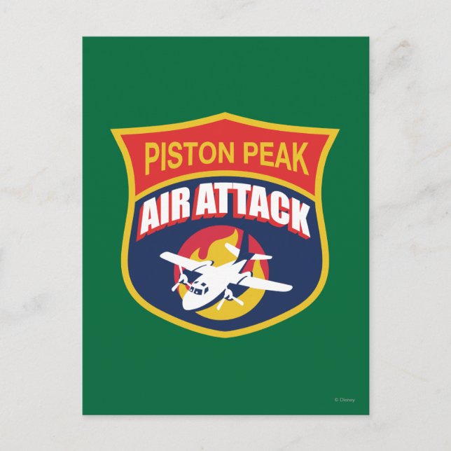 Piston Peak Air Attack Badge Postcard (Front)