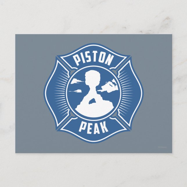 Piston Peak Badge Postcard (Front)