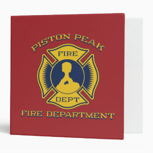 Piston Peak Fire Department Badge Binder