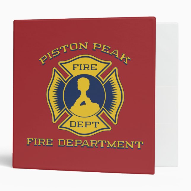 Piston Peak Fire Department Badge Binder (Front/Inside)