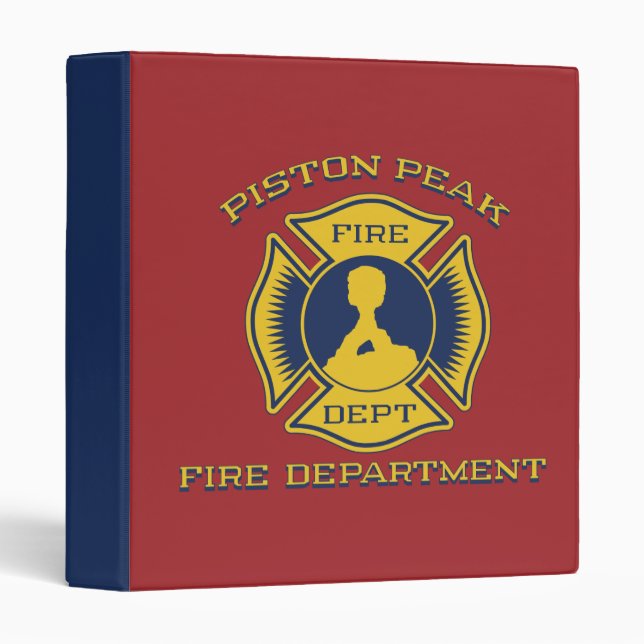 Piston Peak Fire Department Badge Binder (Front/Spine)