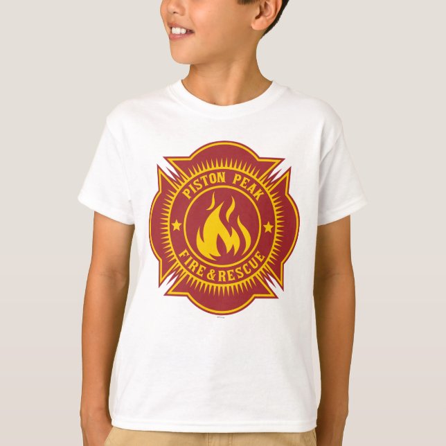 Piston Peak Fire & Rescue Badge T-Shirt (Front)