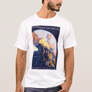 Piston Peak Railroad Illustration T-Shirt