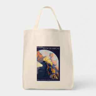Piston Peak Railroad Illustration Tote Bag