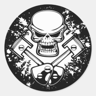 Piston Pistoff 1 Classic Round Sticker