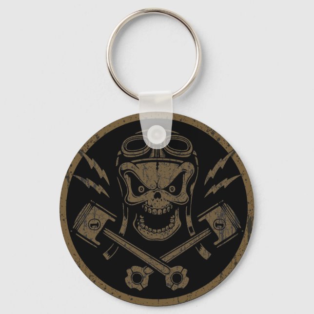 Piston Pistoff II -silver/gold Keychain (Front)