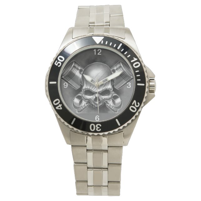 Pistons & Skull Watch (Front)