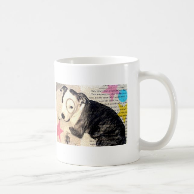 pit bull / amstaff pup coffee mug (Right)