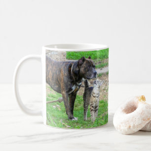 Pit Bull and Cat Coffee Mug