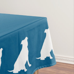 Pit Bull Baby Shower Dog Pitbull Blue Boy Tablecloth