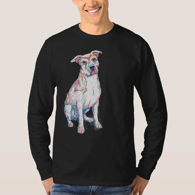 Pit Bull Coloured T-Shirt (Front)