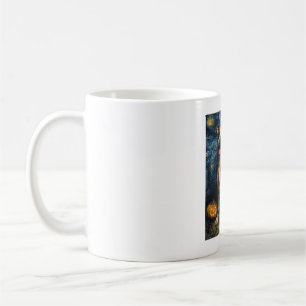 Pit Bull Cute Dog Halloween Jack O Lantern Pumpkin Coffee Mug