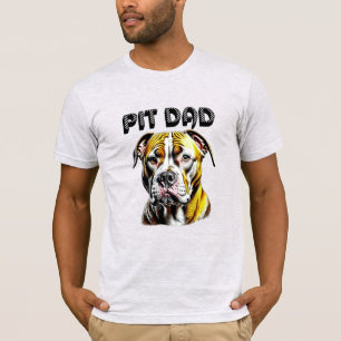 Pit Bull Dad Dog Lover's T-Shirt