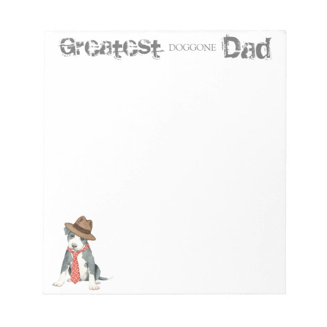 Pit Bull Dad Notepad (Front)