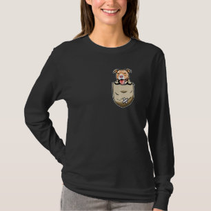Pit Bull Dog And Pocket Owner T-Shirt