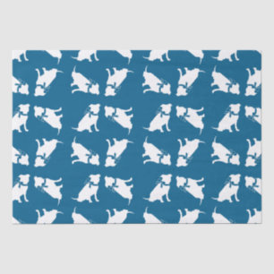 Pit Bull Dog Baby Shower Blue Boy Pitbull Tissue Paper
