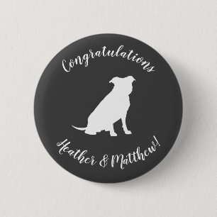 Pit Bull Dog Baby Shower Gender Neutral 2 Inch Round Button