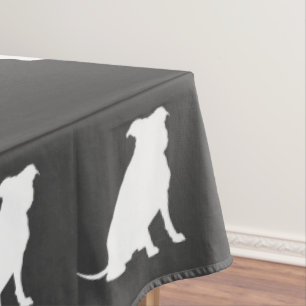 Pit Bull Dog Baby Shower Gender Neutral Pitbull Tablecloth