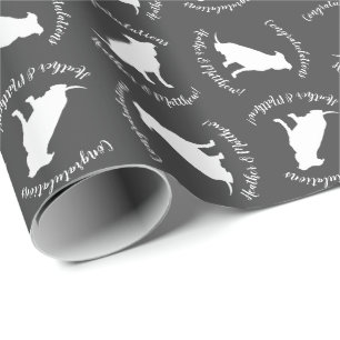 Pit Bull Dog Baby Shower Gender Neutral Pitbull Wrapping Paper