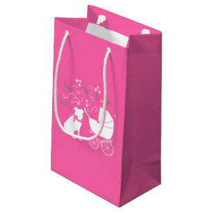 Pit Bull Dog Baby Shower Pink Girl Pitbull Small Gift Bag